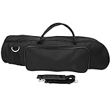 Trompete Performance Bag Strapazierfähiger schwarzer Oxford-Stoff wasserdichter Koffer für Musikinstrumentenzubehör, mit einzelnem Schultergurt