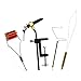 getuse Fly Tying Tool Kit 4Pcs with Rotary Finisher, Copper & Steel Tools 210mm (8.3 inch) for Dry, Wet, Nymph & Streamer Flies