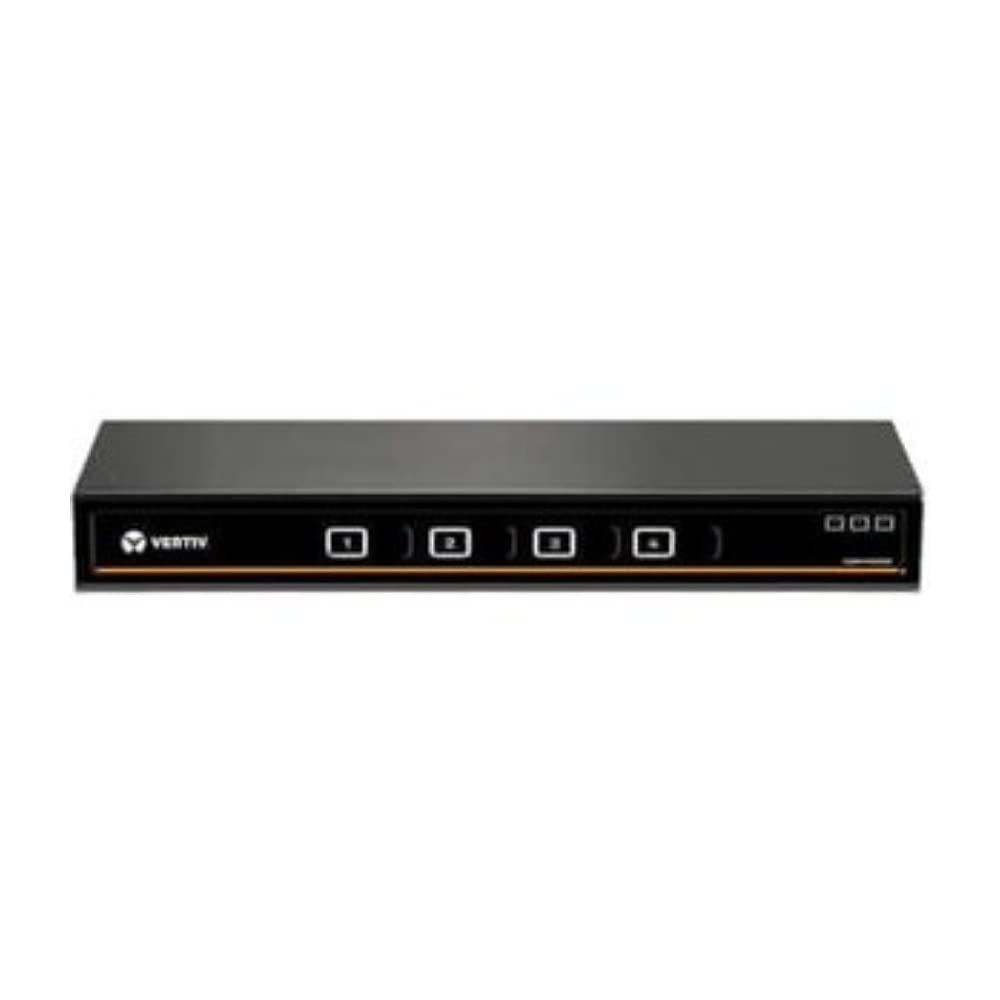 Vertiv Avocent Cybex SC900 Secure Desktop KVM Switch, Dual Head Monitor, 4 Port, Universal Display Port, Common Access Card (CAC), NIAP Version 4.0 Certified, TAA Compliant (SC940DPH-400)