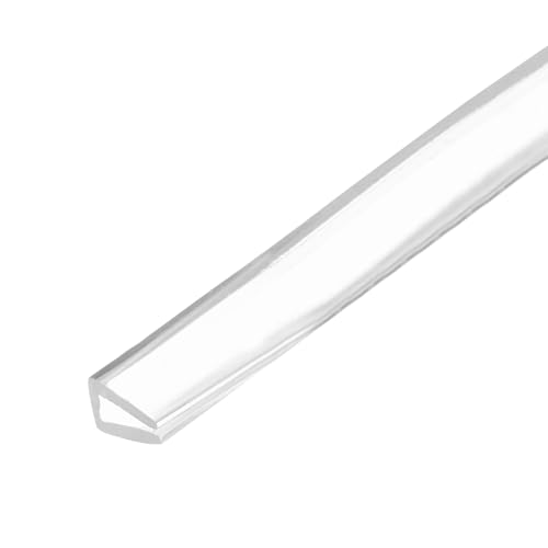 PATIKIL Rubber Seal Strip, 10Ft Flexible U Channel Edge Trim Protector Soundproof Door Seal Strips Fit 2-3mm Thick Edge, 1/4"(6mm) Width, 3/8"(10mm) Height, Transparent by PATIKIL - Used condition - US$9.21