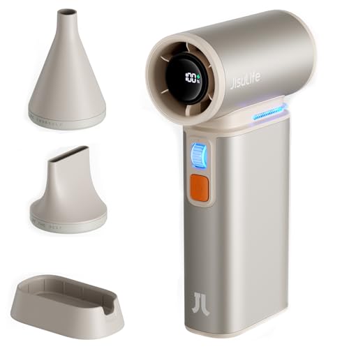 JISULIFE Super Jet Fan, portátil de 8800 mAh, espanador de ar elétrico de 10.0000 RPM, soprador a se