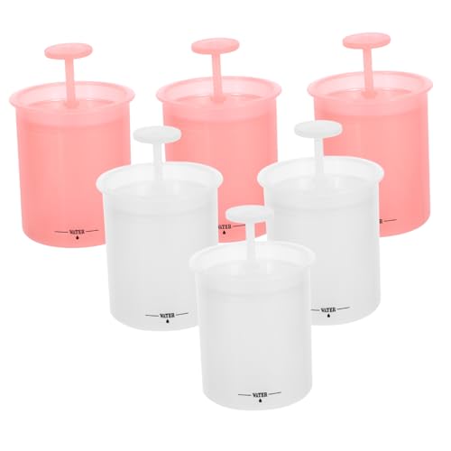Beaupretty 6個洗顔料泡立て器 手動泡メーカー 簡易フォーミングカップ フェイシャル シャンプー ボディウォッシュ対応