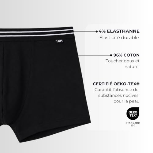 DIM Herren Boxershorts 8er Pack | Ecodim Cotton Stretch Komfortabel | Täglicher Halt | Klassischer Gürtel – Ansicht 6
