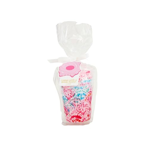 Mud Pie Women's Beach Floaty Party Cup Set, Pink