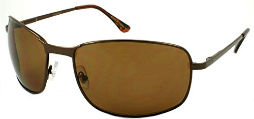 Over-sized Rectangular Metal Frame Sunglasses w/Spring Hinge BG20843S