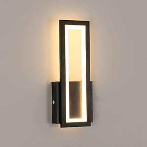 Applique Murale LED Intérieur, 16W Simple Square Lampe Murale LED, Moderne Décoration Eclairage LED Luminaire Mural Murale pour Salon, Chambre, Couloir Blanc Chaud 3000K