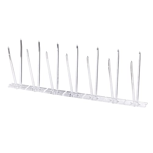 Preisvergleich Produktbild SWISSINNO Taubenabwehrspikes, Taubenabwehrgitter ca. 300 cm lang, transparent, UV-und witterungsbeständig, inkl. Silikonkleber