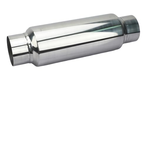 Silenciador de escape de alto flujo en acero inoxidable para tubos de 2 a 3 pulgadas