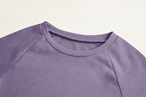 Image of Apbondy Girls Shirts Casual Long Sleeve Crewneck Loose Striped Sweatshirts Pullover Tops