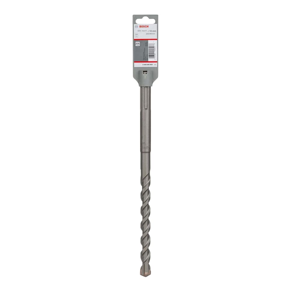 Bosch Bosch 1x PRO SDS max-4 Hammer Drill Bit (for Reinforced concrete, Concrete building block, Ø 18,00 mm, Professional Accessory Ro