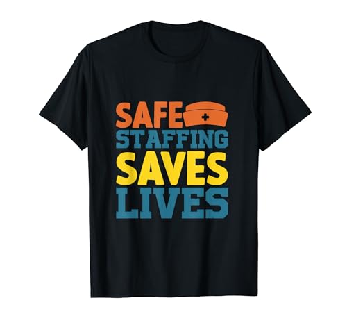 Grafik zur sicheren Personalbesetzung, durchdachtes Geschenk der Fürsprache von Krankenschwestern T-Shirt
