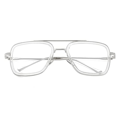 Image of Tony Stark Style Blue Light Blocking Glasses for Men Women, Iron Man and Spider-Man Computer Gaming Glasses