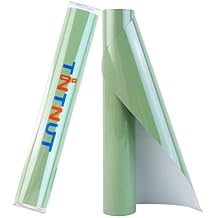 Tintnut Solid Green Heat Transfer Vinyl Roll - 10 Inches * 6 Ft Light Green Iron on Vinyl for T-Shirts, Home Decor