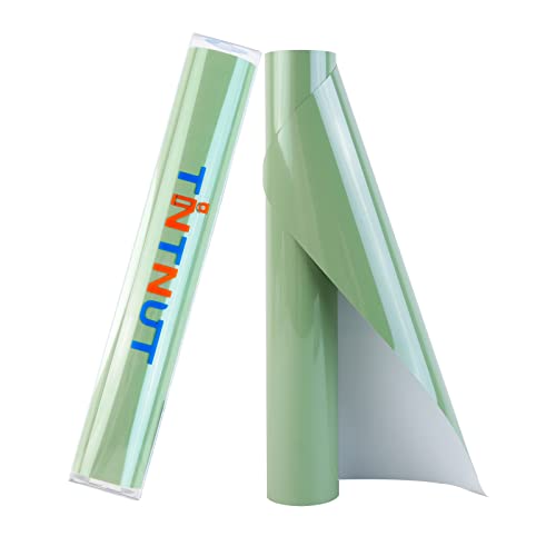 Tintnut Sage Green Heat Transfer Vinyl,10inx6ft Iron on Vinyl