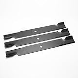 (3 Pack) 60 Inch Mower Blades Fit for Bad Boy Exmark Gravely Hustler Toro Dixie Chopper 038-2007-00 High Lift Mulching Blades