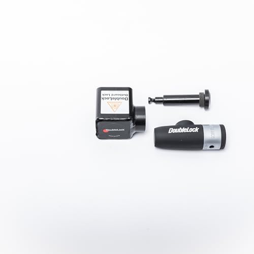 DoubleLock - Antivol Hors-Bord - SCM - Moteur de Bateau - Antivol de sécurité - Fermeture Robuste - Verrouillage en Cinq Secondes - Noir