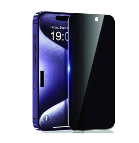 Image of Privacy Tempered Glass Screen Protector Compatible with iphone 17 Pro Air (Black) with Edge to Edge Coverage and Easy Installation kit