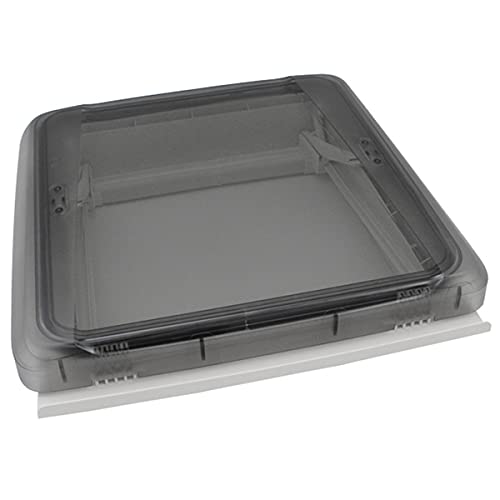 MPK VisionStar M pro II Lucernario per tetto in vetro trasparente colorato, da 40 x 40 cm, di colore bianco segnale