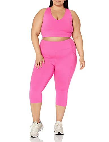 Amazon Essentials Women's Active Sculpt V-Neck Medium Support Sports Bra 6