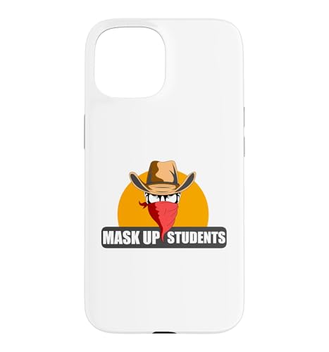 Mask Up Students �V�w�� �\�[�V�����f�B�X�^���X���t �X�}�z�P�[�X iPhone 15 �p
