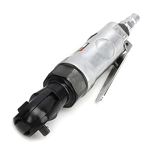 Hanabitx Llave neumática de cabeza cuadrada de 3/8 Llave de trinquete neumática llave dinamométrica de 90 grados Herramienta de reparación mecánica duradera y
