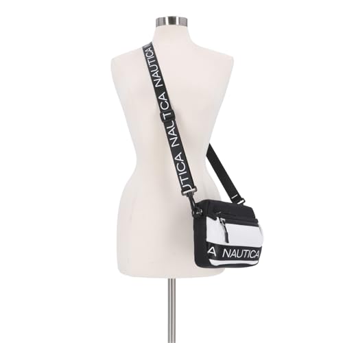 Image of Nautica Nylon Bean crossbody /Belt Bag adjustable shoulder strap