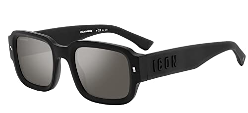 Matte Black/Grey DSQUARED2 ICON 0009/S, Occhiali Uomo, 003, 50