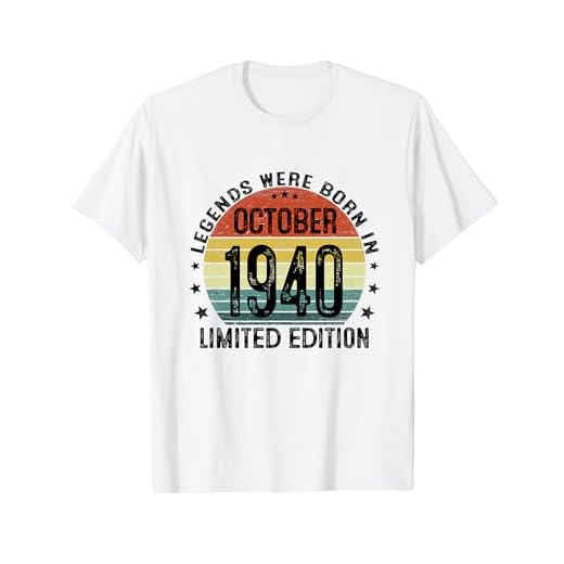 Las Leyendas Nacen En Octubre 1940 Regalo 84 Años Cumpleaños Camiseta