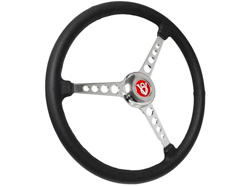 LimeWorks 15 Inch Black Leather Sprint Wheel
