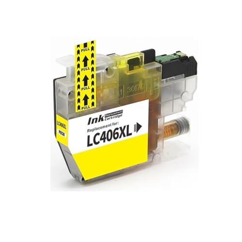 Cartouche LC406XL Jaune compatible avec Brother MFC-J4335DW et MFC-J4535DW