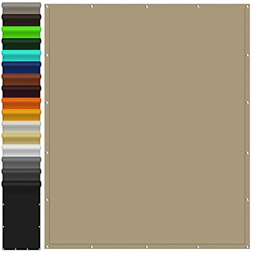 Bâche d'ombrage imperméable rectangulaire 1.5x1.5 m protection de terrasse extérieure