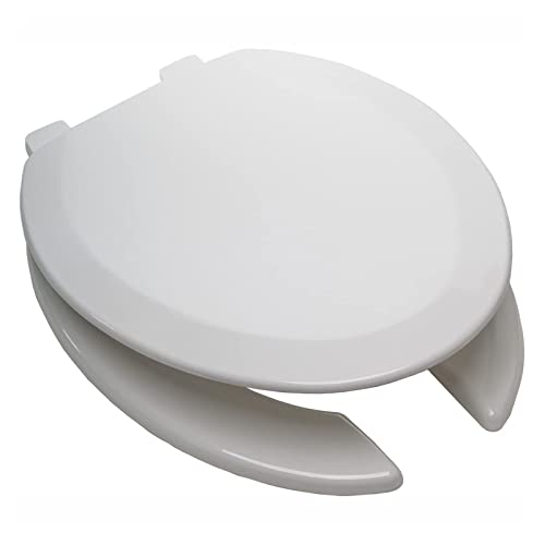 Siège de toilette à fermeture douce avec charnières amovibles et grande ouverture