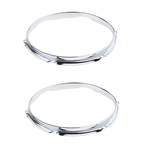 Aros para Bombo y Caja de Batería, 1 Par, Hierro, 10 o 14 Pulgadas, 6 u 8 Agujeros miniatura 6