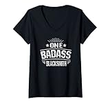 Damen Ein knallhartes Schmiedewerk T-Shirt mit V-Ausschnitt