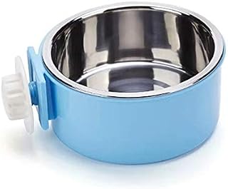 RUBYHOME Dog Bowl Feeder Pet Puppy Food Water Bowl, 2-in-1 Plastic Bowl