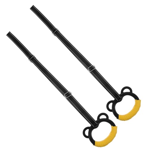 Anillas de Gimnasia con Correas Ajustables en Material Natural