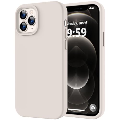 Image of LOVE 3000 Compatible with iPhone 12 Pro Max Phone Case | Thickening 2.1 MM Liquid Silicone | Anti-Scratch Microfiber Lining | Full-Body Duty Heavy Protection Case for Men, Stone