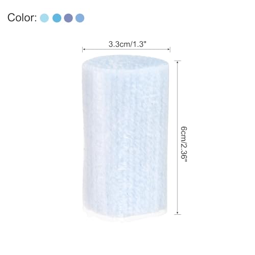 Image of Patikil 10 Rolls Latch Hook Kit, Precut Yarn for Latch Hook Rugs, Crochet, Adults Beginners, Blue Tone