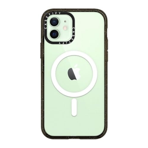 Image of CASETiFY for iPhone 12 Case - Impact Compatible with MagSafe Clear Black