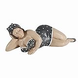 Gartenfigur, Gartendeko, Liegende Badenixe, 39 cm lang, Badefrau, Pool Deko, Gartenstatue, Badezimmer Deko, Teichdeko, Balkonfigur