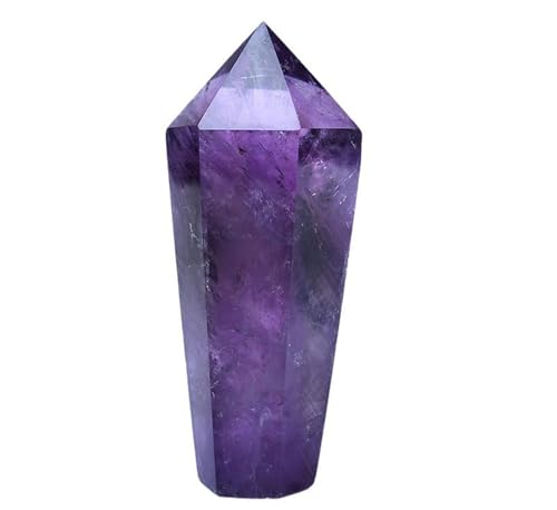 Dream Amethyst Crystal Wand prisme à 6 facettes pour harmoniser votre coin de méditation