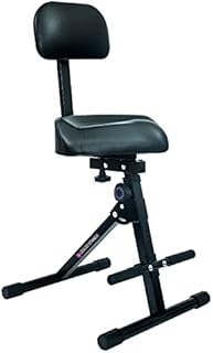 Liquid Stands Guitar Stool Adjustable Stool - Musician Drum Throne Guitar Chair with Ergonomic Backrest - Heavy Duty Drum Seat, Music Chair, Guitar Seat for Adults, Kids, Drummer, and Guitarist