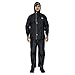 THE CLOWNFISH Casual Style Rain Coat With Pants Polyester Reversible Double Layer Raincoat For Men Rainsuit Rain Jacket Inner Mobile Pocket With Storage Bag (Black Xxl)