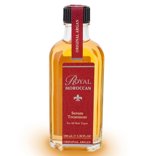 Moroccan Argan Oil Hair Products (100 ML3.38 oz), Pure Argan Oil, Hair Serum for Frizzy, Dry & Damaged Hair, Repairs Split Ends, Smoothing Hair Serum for all Hair Types