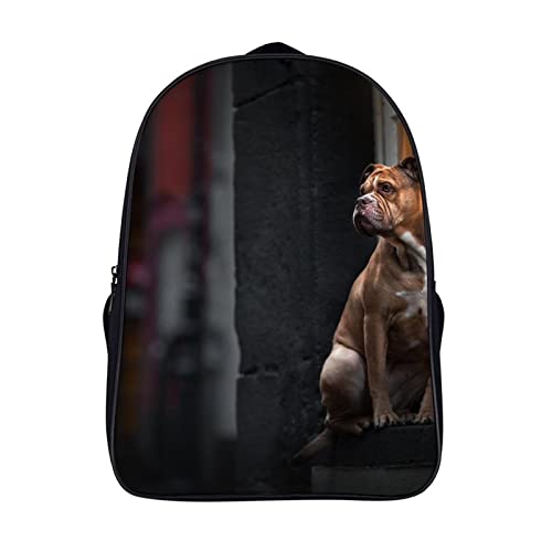 Sac d'école unisexe Animal Dog, sac à dos mode ado 3D Cool, sac de sport