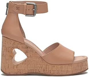 Lucky Brand Women's Himmy Sculpted Wedge Sandal, True Vachetta, 7 | Image 5