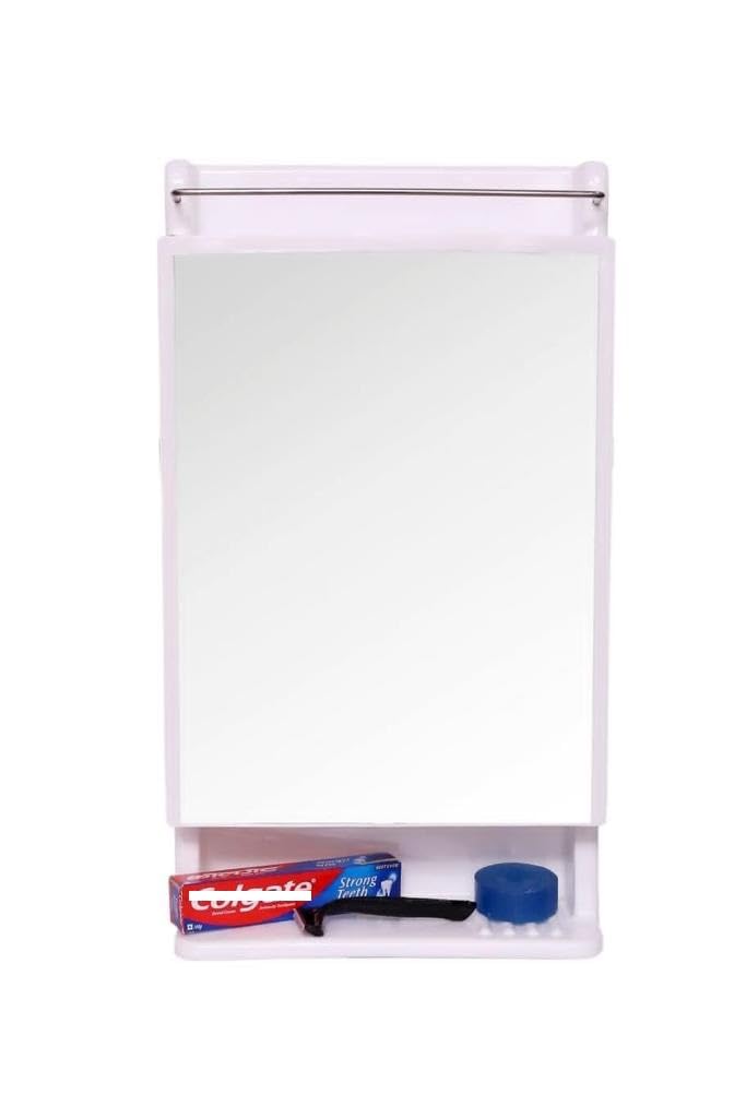 ZOSHOMI Orril Rich Look Mirror Bathroom Cabinet with Storage-Strong and Heavy Rich Look Cabinet with Mirror- Rich Look -Ivory -Made in India