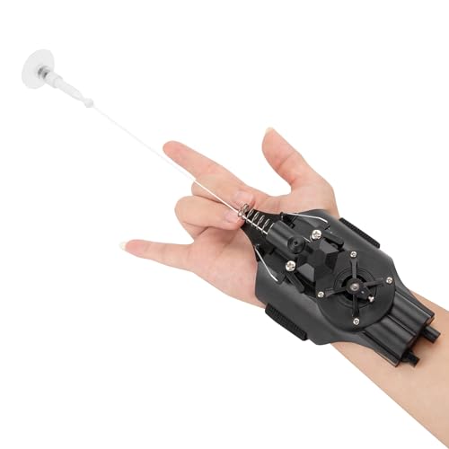 Masyrt Lanceur de cordes en toile d'araignée qui tire réellement avec des appareils magnétiques et ventouses, rechargeable coordination œil-main, lanceur...