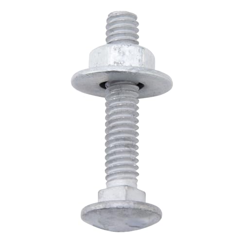 HROMIGRY 5/16" x 1-1/4" Carriage Bolts (100 PCS), Hot Dip Galvanized, Heavy Duty Round Head with Washers and Nuts by HROMIGRY - Used condition - Image 5