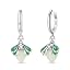 Glowing Green Firefly Earrings